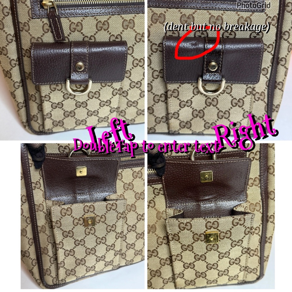 Auth GUCCI Preowned  EUC with COA GG Canvas Abby Tote Bag - Picture 15 of 17